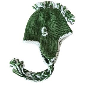 Hand Knit Michigan State Spartan Infant Hat